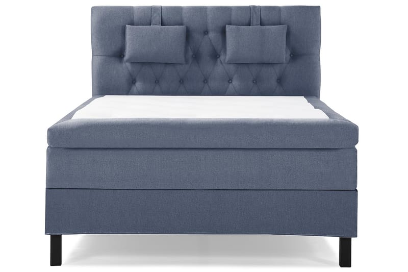Komplett Sängpaket Olivia 140x200 Diamant Sänggavel Mörkblå - Polyeter Nackkudde Liten - Möbler - Säng - Kontinentalsäng