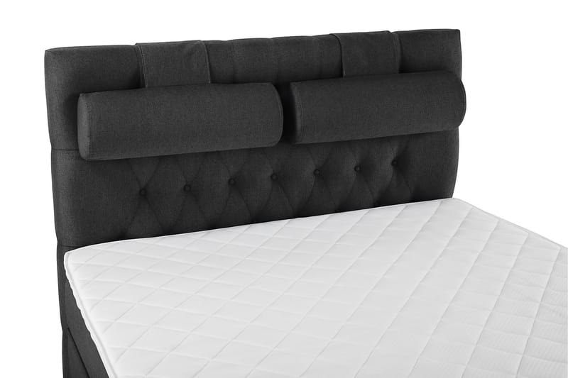 Komplett Sängpaket Olivia 140x200 Diamant Sänggavel Svart/Gr - Skum Nackkudde Stor - Möbler - Säng - Kontinentalsäng