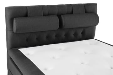 Komplett S�ängpaket Olivia 140x200 Diamant Sänggavel Svart/Gr - Polyeter Nackkudde Stor - Möbler - Säng - Kontinentalsäng