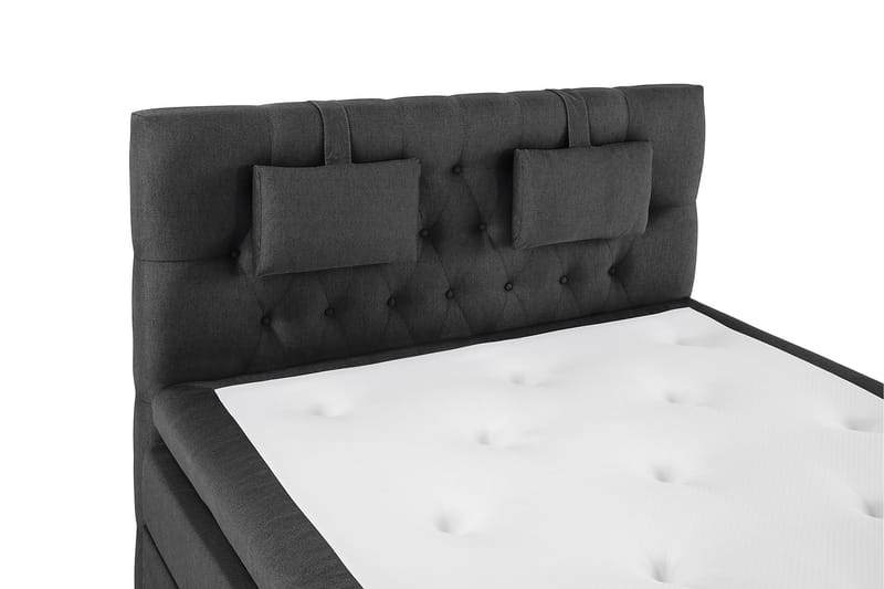 Komplett Sängpaket Olivia 140x200 Diamant Sänggavel Svart/Gr - Polyeter Nackkudde Liten - Möbler - Säng - Kontinentalsäng