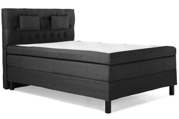 Komplett Sängpaket Olivia 140x200 Diamant Sänggavel Svart/Gr - Polyeter Nackkudde Liten - Möbler - Säng - Kontinentalsäng