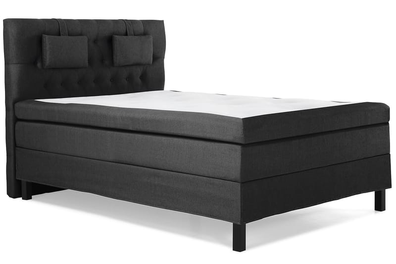 Komplett Sängpaket Olivia 140x200 Diamant Sänggavel Svart/Gr - Polyeter Nackkudde Liten - Möbler - Säng - Kontinentalsäng