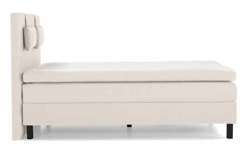 Komplett Sängpaket Olivia 140x200 Slät Sänggavel Beige - Latex Nackkudde Liten - Möbler - Säng - Kontinentalsäng