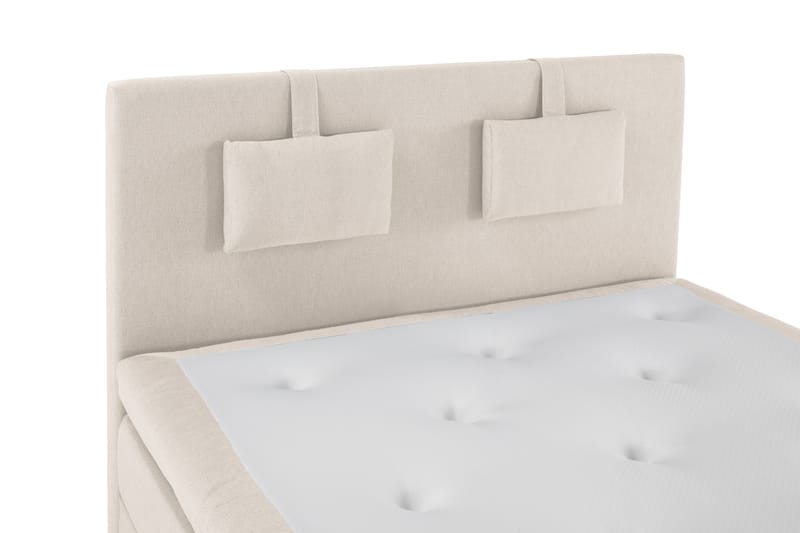 Komplett Sängpaket Olivia 140x200 Slät Sänggavel Beige - Latex Nackkudde Liten - Möbler - Säng - Kontinentalsäng