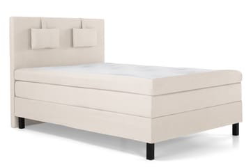 Komplett Sängpaket Olivia 140x200 Slät Sänggavel Beige - Latex Nackkudde Liten - Möbler - Säng - Kontinentalsäng