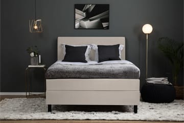 Komplett Sängpaket Olivia 140x200 Slät Sänggavel Beige - Latex - Möbler - Säng - Kontinentalsäng