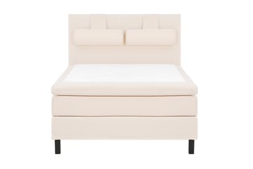 Komplett Sängpaket Olivia 140x200 Slät Sänggavel Beige - Memory Nackkudde Stor - Möbler - Säng - Kontinentalsäng