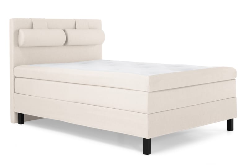 Komplett Sängpaket Olivia 140x200 Slät Sänggavel Beige - Polyeter Nackkudde Stor - Möbler - Säng - Kontinentalsäng