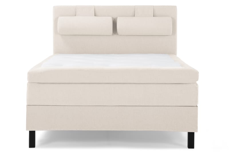 Komplett Sängpaket Olivia 140x200 Slät Sänggavel Beige - Polyeter Nackkudde Stor - Möbler - Säng - Kontinentalsäng