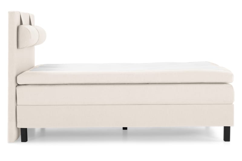 Komplett Sängpaket Olivia 140x200 Slät Sänggavel Beige - Polyeter Nackkudde Stor - Möbler - Säng - Kontinentalsäng