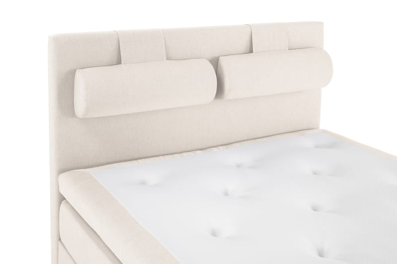 Komplett Sängpaket Olivia 140x200 Slät Sänggavel Beige - Polyeter Nackkudde Stor - Möbler - Säng - Kontinentalsäng