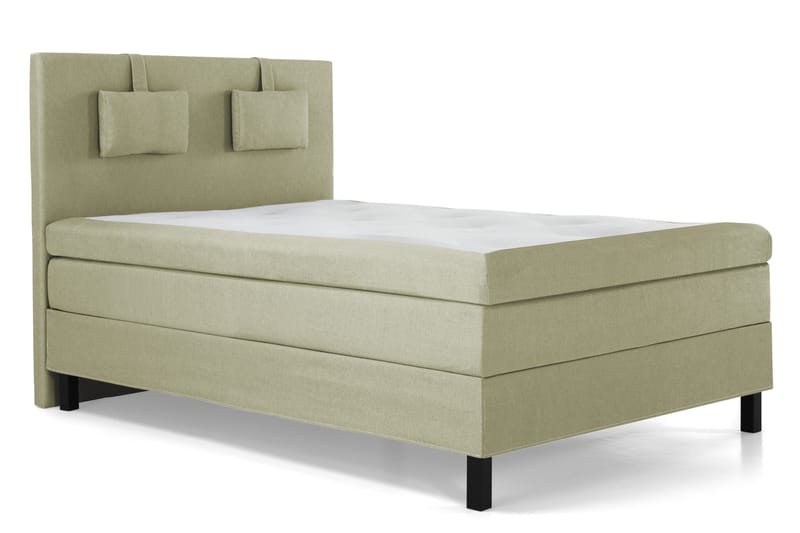 Komplett Sängpaket Olivia 140x200 Slät Sänggavel Grön - Latex Nackkudde Liten - Möbler - Säng - Kontinentalsäng