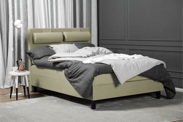 Komplett Sängpaket Olivia 140x200 Slät Sänggavel Grön - Latex Nackkudde Liten - Möbler - Säng - Kontinentalsäng