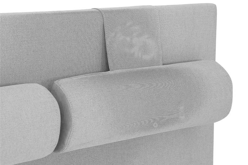 Komplett Sängpaket Olivia 140x200 Slät Sänggavel Ljusgrå - Memory Nackkudde Stor - Möbler - Säng - Kontinentalsäng