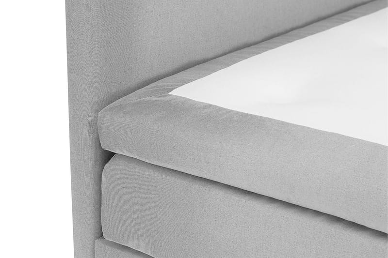 Komplett Sängpaket Olivia 140x200 Slät Sänggavel Ljusgrå - Memory Nackkudde Stor - Möbler - Säng - Kontinentalsäng