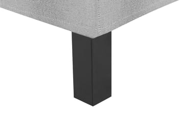 Komplett Sängpaket Olivia 140x200 Slät Sänggavel Ljusgrå - Memory Nackkudde Stor - Möbler - Säng - Kontinentalsäng
