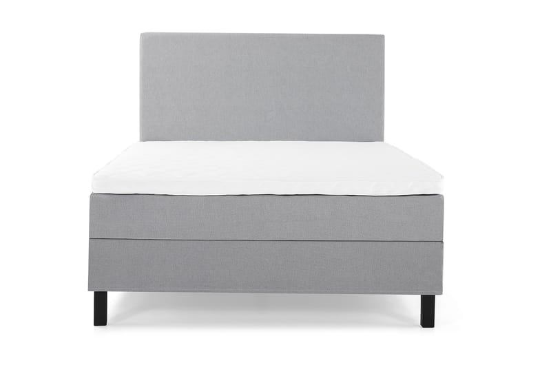 Komplett Sängpaket Olivia 140x200 Slät Sänggavel Ljusgrå - Skum - Möbler - Säng - Kontinentalsäng