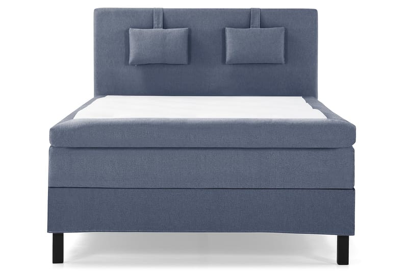 Komplett Sängpaket Olivia 140x200 Slät Sänggavel Mörkblå - Latex Nackkudde Liten - Kontinentalsäng - Komplett sängpaket