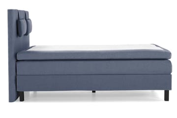 Komplett Sängpaket Olivia 140x200 Slät Sänggavel Mörkblå - Latex Nackkudde Liten - Möbler - Säng - Kontinentalsäng