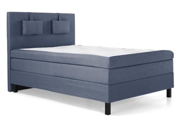 Komplett Sängpaket Olivia 140x200 Slät Sänggavel Mörkblå - Latex Nackkudde Liten - Möbler - Säng - Kontinentalsäng