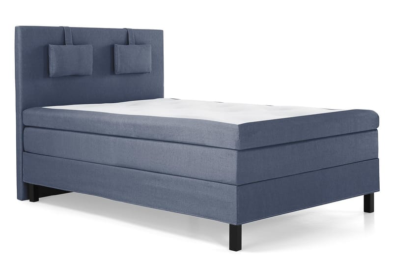 Komplett Sängpaket Olivia 140x200 Slät Sänggavel Mörkblå - Latex Nackkudde Liten - Möbler - Säng - Kontinentalsäng