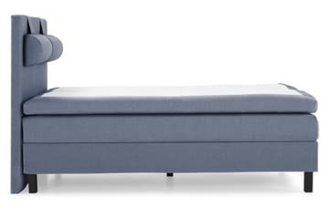 Komplett Sängpaket Olivia 140x200 Slät Sänggavel Mörkblå - Memory Nackkudde Stor - Möbler - Säng - Kontinentalsäng