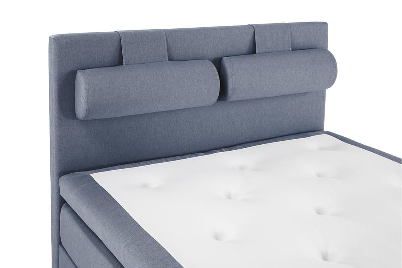 Komplett Sängpaket Olivia 140x200 Slät Sänggavel Mörkblå - Memory Nackkudde Stor - Möbler - Säng - Kontinentalsäng