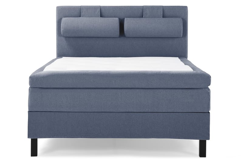 Komplett Sängpaket Olivia 140x200 Slät Sänggavel Mörkblå - Memory Nackkudde Stor - Möbler - Säng - Kontinentalsäng