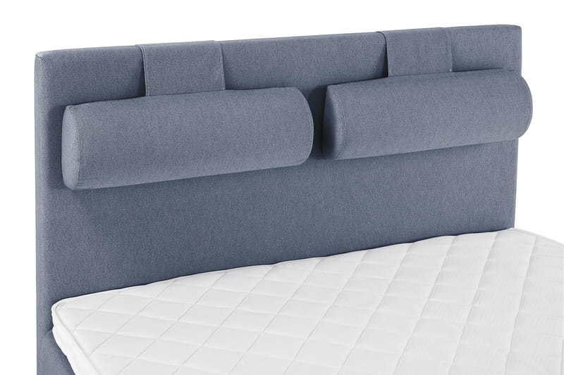 Komplett Sängpaket Olivia 140x200 Slät Sänggavel Mörkblå - Skum Nackkudde Stor - Möbler - Säng - Kontinentalsäng