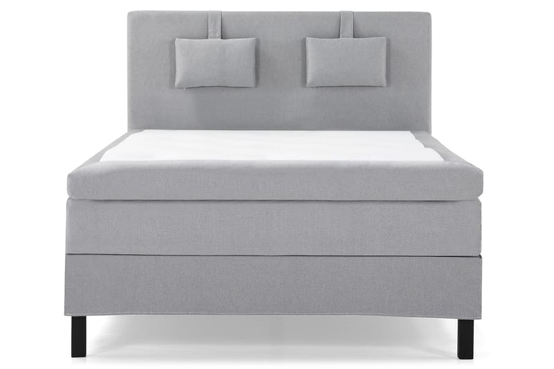 Komplett Sängpaket Olivia 140x200 Slät Sänggavel Mellangrå - Polyeter Nackkudde Liten - Möbler - Säng - Kontinentalsäng