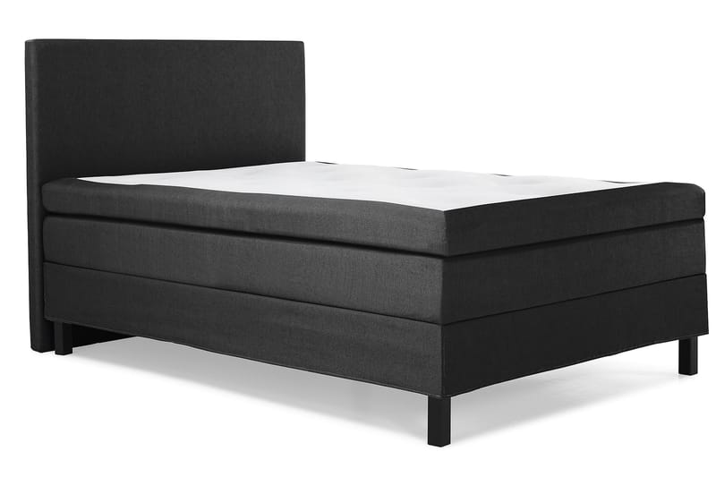 Komplett Sängpaket Olivia 140x200 Slät Sänggavel Svart/Grå - Latex - Möbler - Säng - Kontinentalsäng