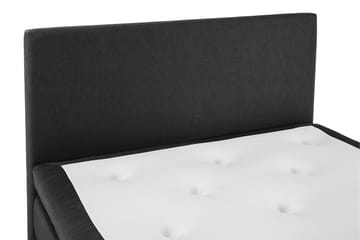 Komplett Sängpaket Olivia 140x200 Slät Sänggavel Svart/Grå - Latex - Möbler - Säng - Kontinentalsäng