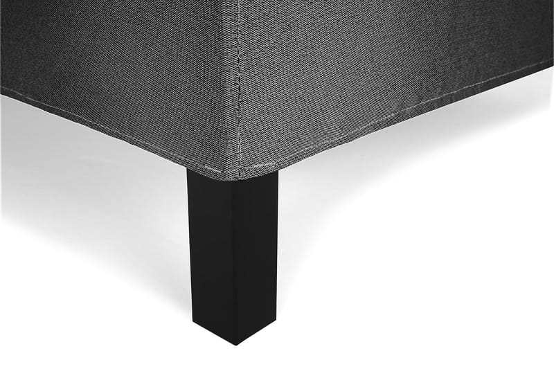 Komplett Sängpaket Olivia 140x200 Slät Sänggavel Svart/Grå - Latex - Möbler - Säng - Kontinentalsäng