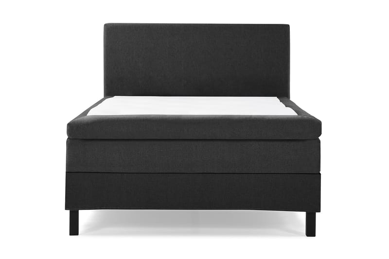 Komplett Sängpaket Olivia 140x200 Slät Sänggavel Svart/Grå - Latex - Möbler - Säng - Kontinentalsäng