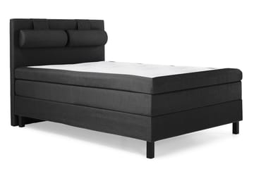 Komplett Sängpaket Olivia 140x200 Slät Sänggavel Svart/Grå - Memory Nackkudde Stor - Möbler - Säng - Kontinentalsäng