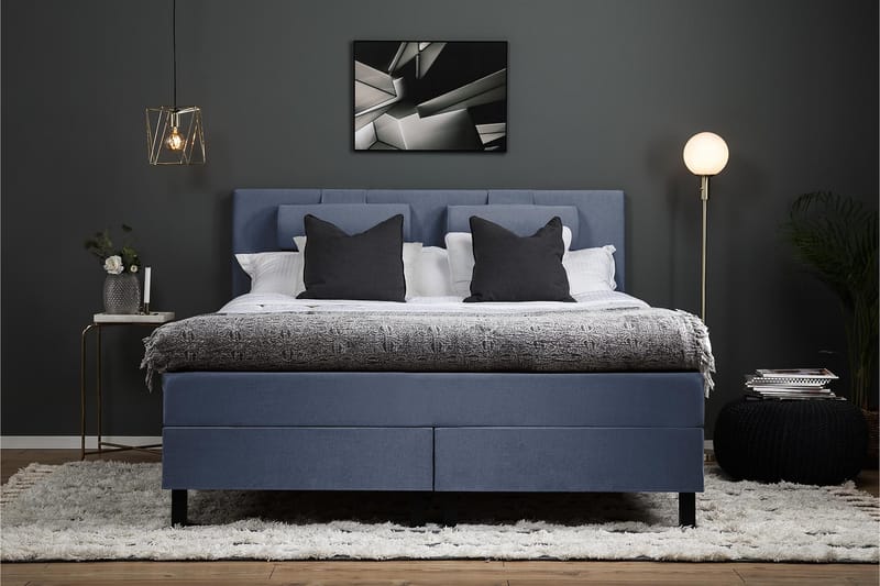 Komplett Sängpaket Olivia 150x200 Skum Slät Sänggavel - Skum Nackkudde Stor - Möbler - Säng - Kontinentalsäng