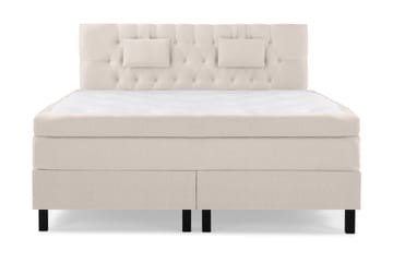 Komplett Sängpaket Olivia 160x200 Diamant Sänggavel Beige