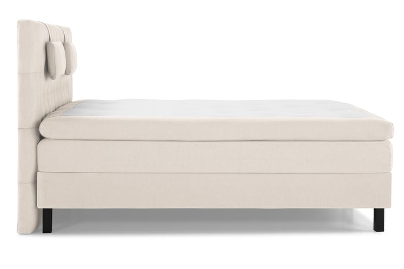Komplett Sängpaket Olivia 160x200 Diamant Sänggavel Beige - Memory Nackkudde Liten - Möbler - Säng - Kontinentalsäng