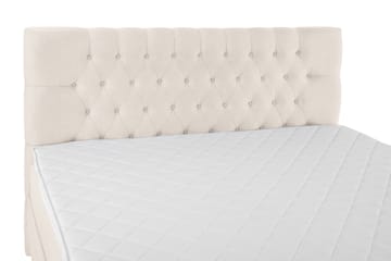 Komplett Sängpaket Olivia 160x200 Diamant Sänggavel Beige - Skum - Möbler - Säng - Kontinentalsäng