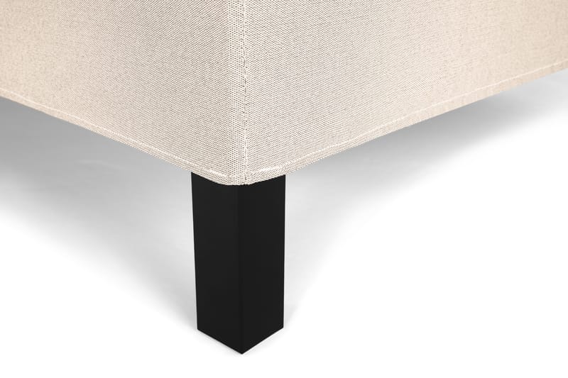 Komplett Sängpaket Olivia 160x200 Diamant Sänggavel Beige - Polyeter - Kontinentalsäng - Dubbelsäng - Komplett sängpaket