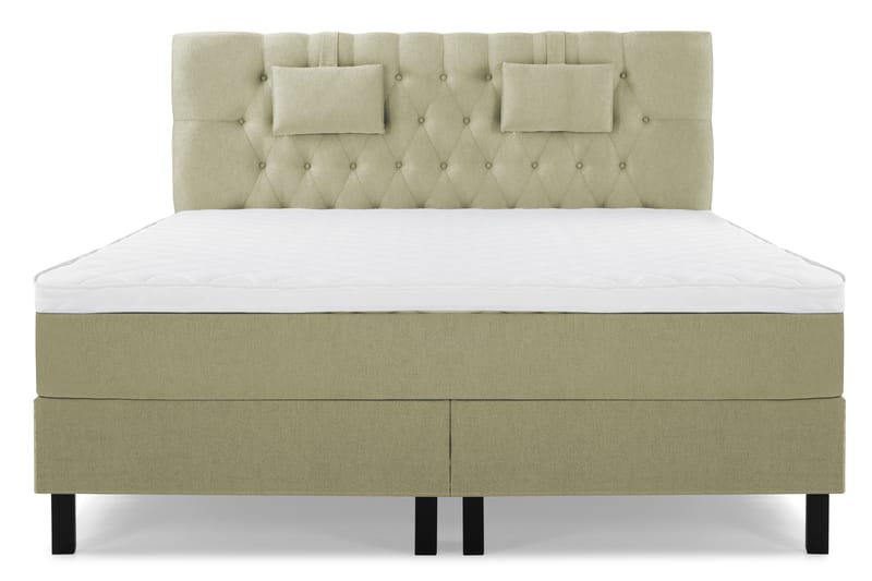 Komplett Sängpaket Olivia 160x200 Diamant Sänggavel Grön - Skum Nackkudde Liten - Möbler - Säng - Kontinentalsäng