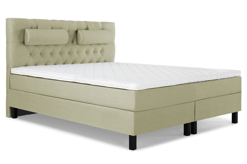 Komplett Sängpaket Olivia 160x200 Diamant Sänggavel Grön - Skum Nackkudde Stor - Möbler - Säng - Kontinentalsäng