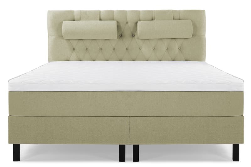 Komplett Sängpaket Olivia 160x200 Diamant Sänggavel Grön - Skum Nackkudde Stor - Möbler - Säng - Kontinentalsäng