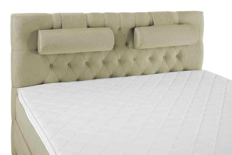 Komplett Sängpaket Olivia 160x200 Diamant Sänggavel Grön - Skum Nackkudde Stor - Möbler - Säng - Kontinentalsäng