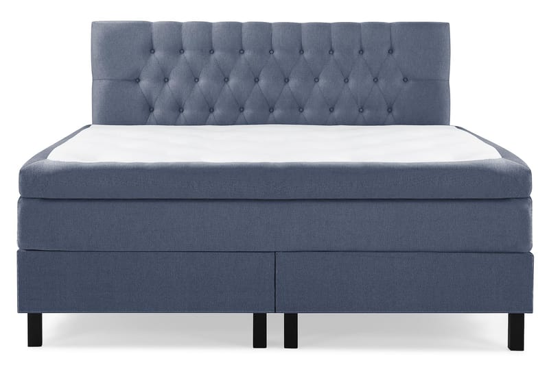 Komplett Sängpaket Olivia 160x200 Diamant Sänggavel Mörkblå - Latex - Möbler - Säng - Kontinentalsäng
