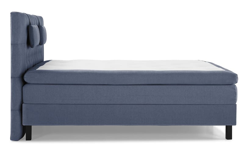 Komplett Sängpaket Olivia 160x200 Diamant Sänggavel Mörkblå - Memory Nackkudde Liten - Kontinentalsäng - Dubbelsäng - Komplett sängpaket