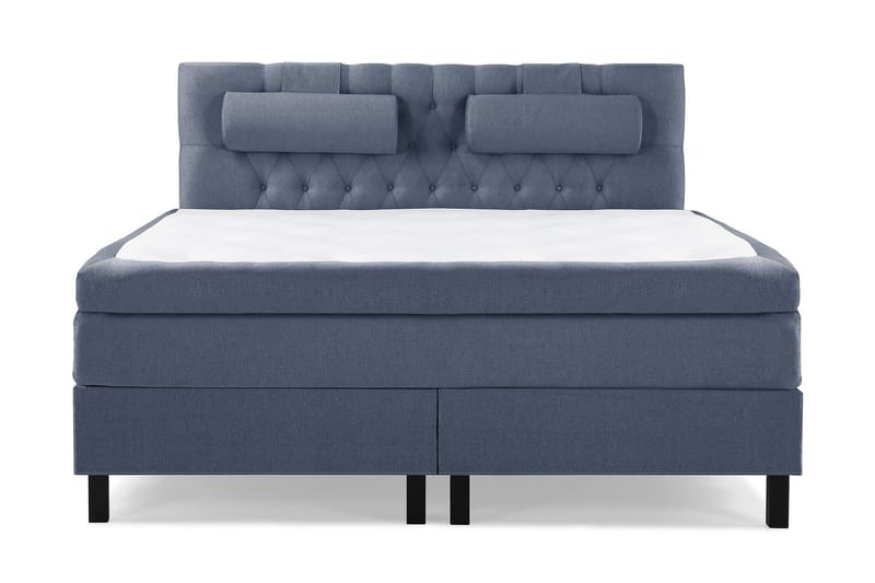Komplett Sängpaket Olivia 160x200 Diamant Sänggavel Mörkblå - Memory Nackkudde Stor - Möbler - Säng - Kontinentalsäng