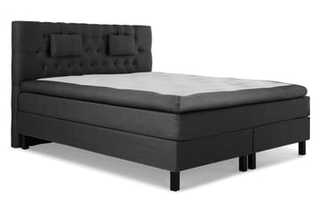 Komplett Sängpaket Olivia 160x200 Diamant Sänggavel Svart/Gr - Memory Nackkudde Liten - Möbler - Säng - Kontinentalsäng