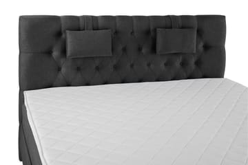 Komplett Sängpaket Olivia 160x200 Diamant Sänggavel Svart/Gr - Skum Nackkudde Liten - Möbler - Säng - Kontinentalsäng