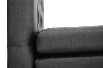 Komplett Sängpaket Olivia 160x200 Diamant Sänggavel Svart/Gr - Polyeter Nackkudde Stor - Möbler - Säng - Kontinentalsäng